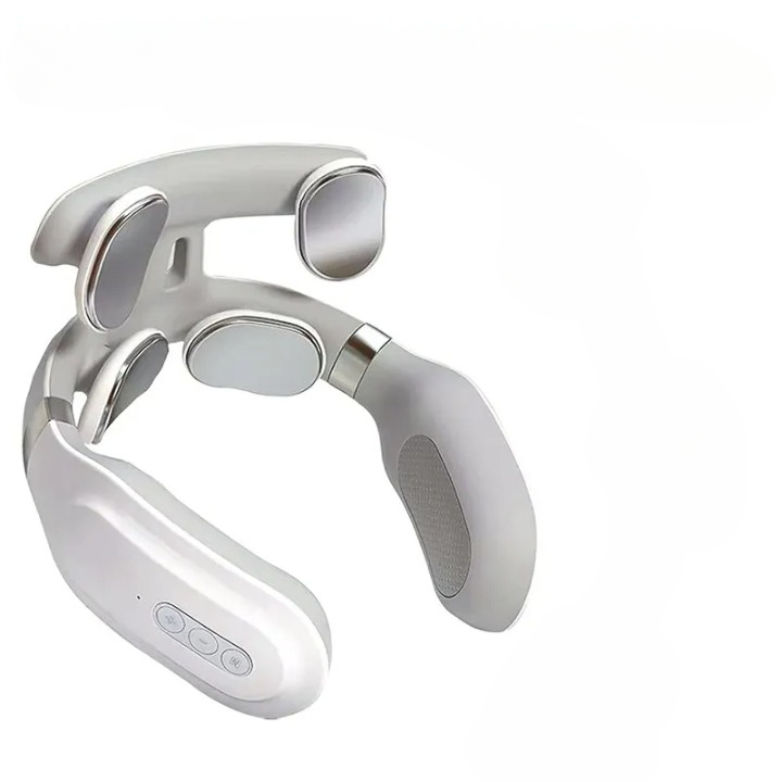 Dispositif de massage électrique vibrant et chauffant pour le cou