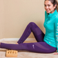 Double rouleau de massage pour pieds en bois