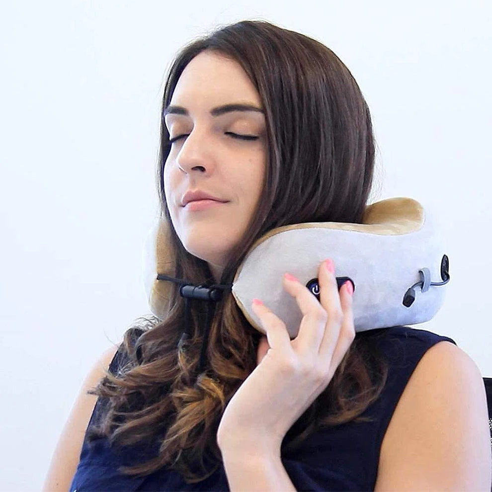 Oreiller de massage électrique en forme de U