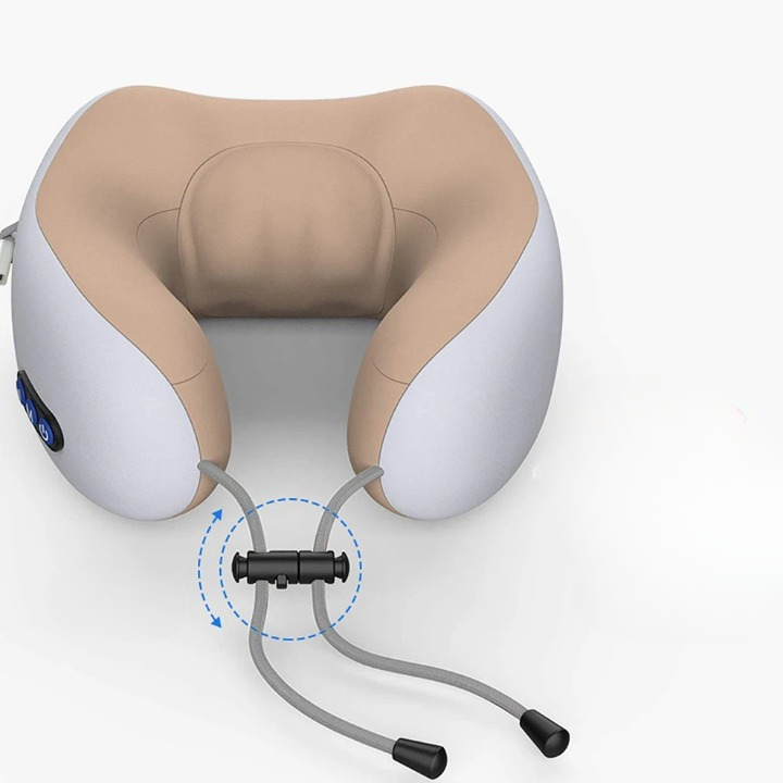 Oreiller de massage électrique en forme de U