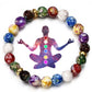 Bracelet sept chakras avec perles en pierres naturelles