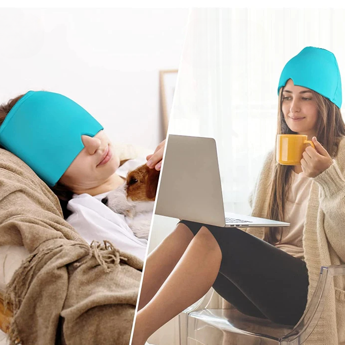 Masque anti-migraine froid à compression