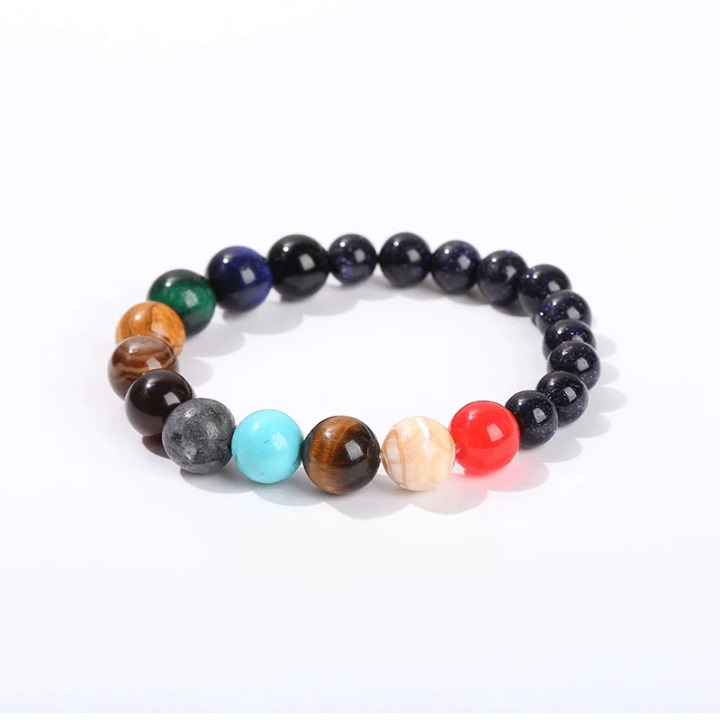Bracelet sept chakras en pierre naturelle