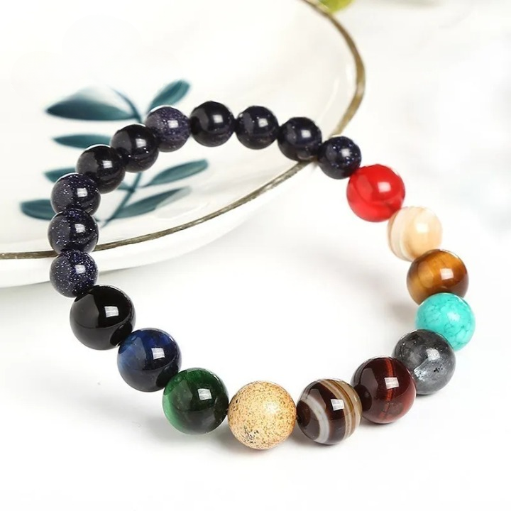 Bracelet sept chakras en pierre naturelle