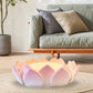 Coussin méditation au design fleur de lotus