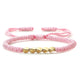 Bracelet ajustable tressé à la main