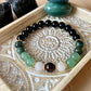 Bracelet dégradé avec perles d'aventurine dans une boite