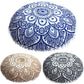 Coussin méditation bohème avec mandalas