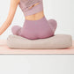 Bolster yoga beige et rectangulaire