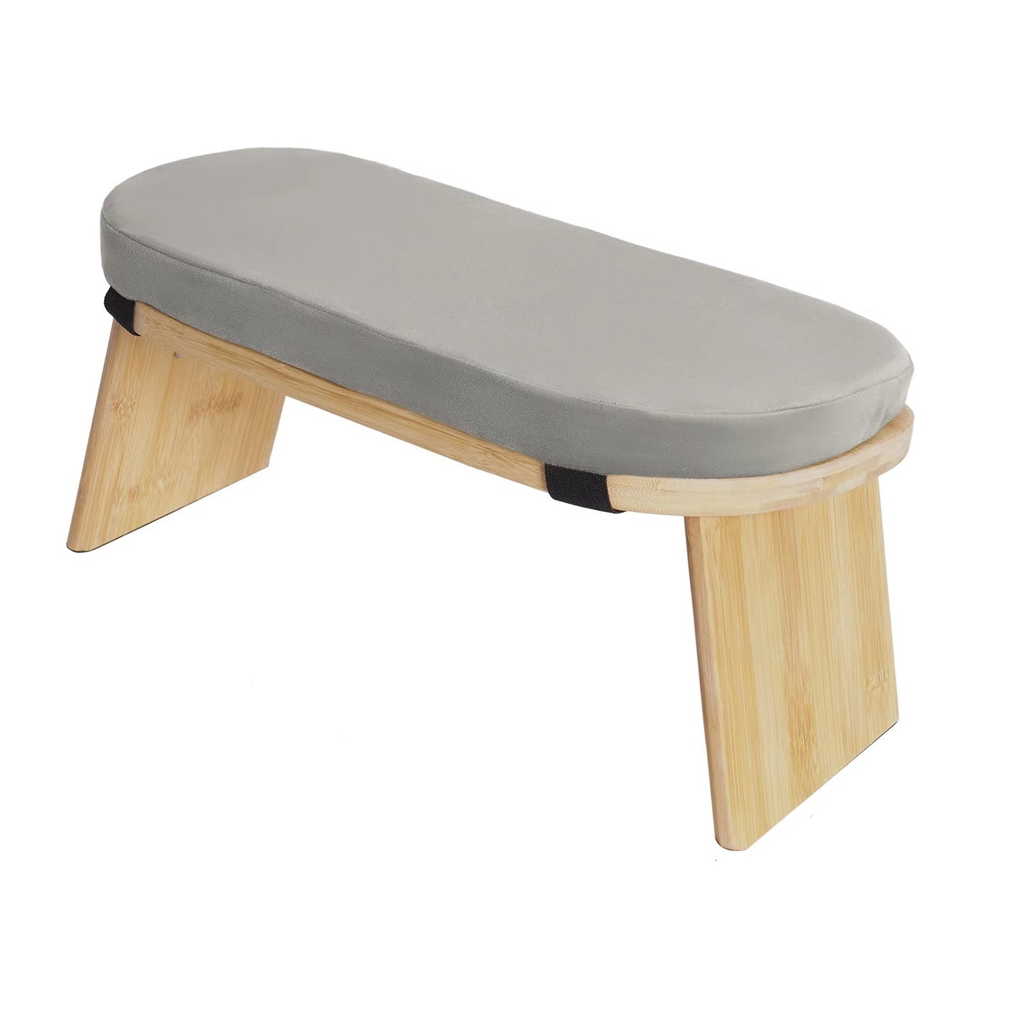 Coussin Méditation avec Banc Pliable sur fond blanc