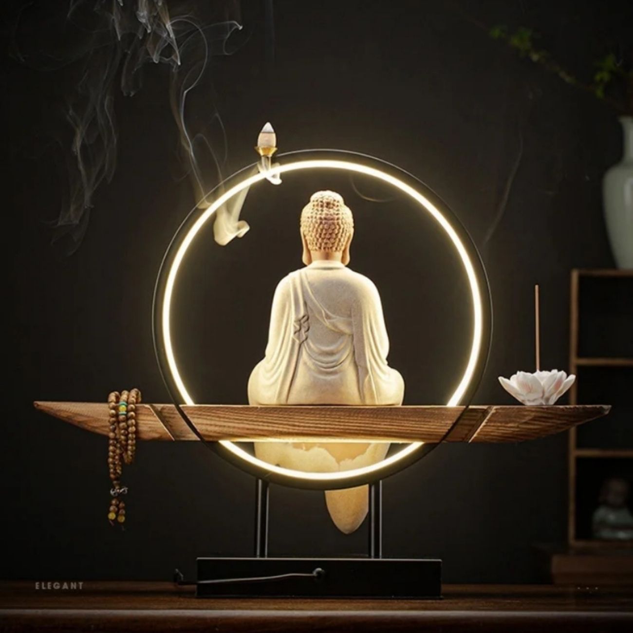 Lampe Bouddha Design Bruleur d’Encens Image