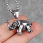 Pendentif Elephant en Acier Inoxydable