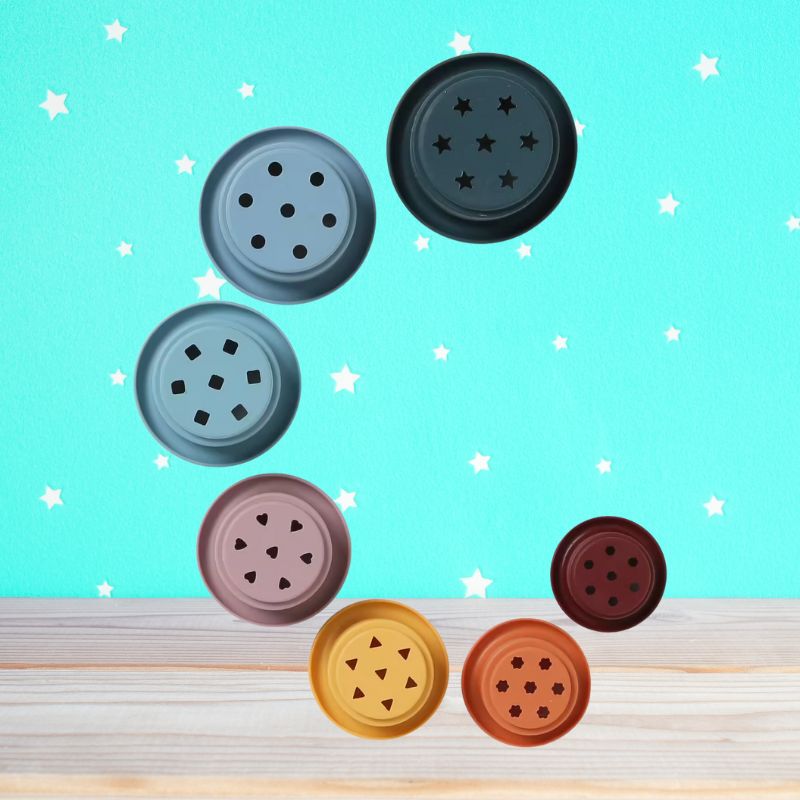 Jouet d'Éveil Gobelets en silicone à Empiler