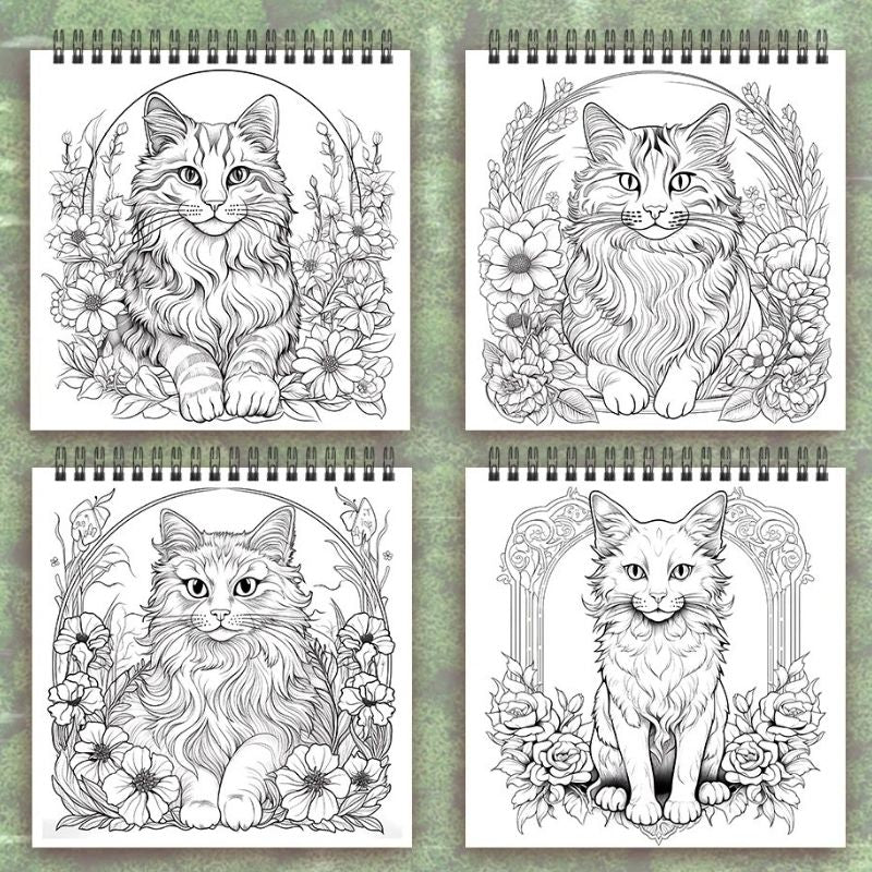 Livre de Coloriage Chat Mystérieux