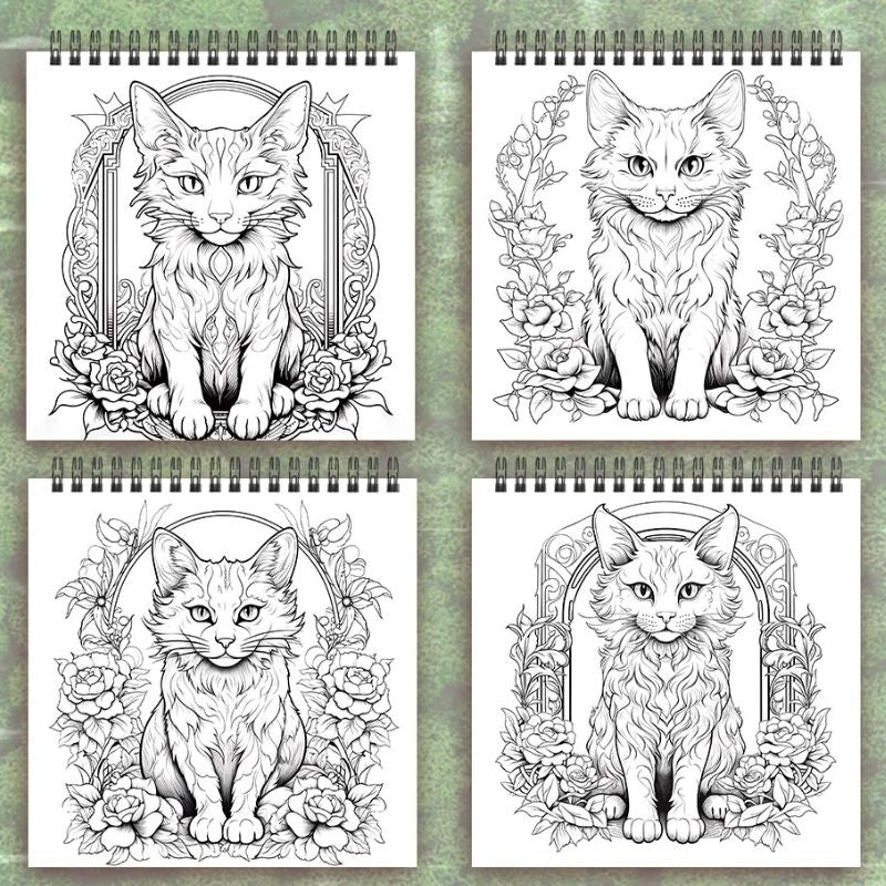 Livre de Coloriage Chat Mystérieux