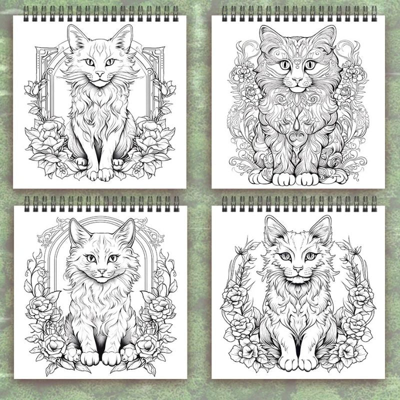 Livre de Coloriage Chat Mystérieux