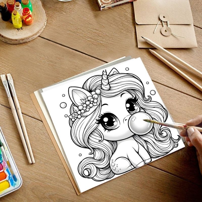 Livre de Coloriage Licorne