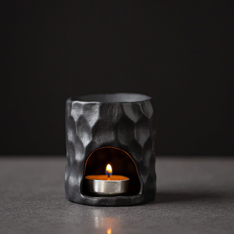 Brûle-parfum céramique pierre brute, diffuseur d'huiles – vue 16