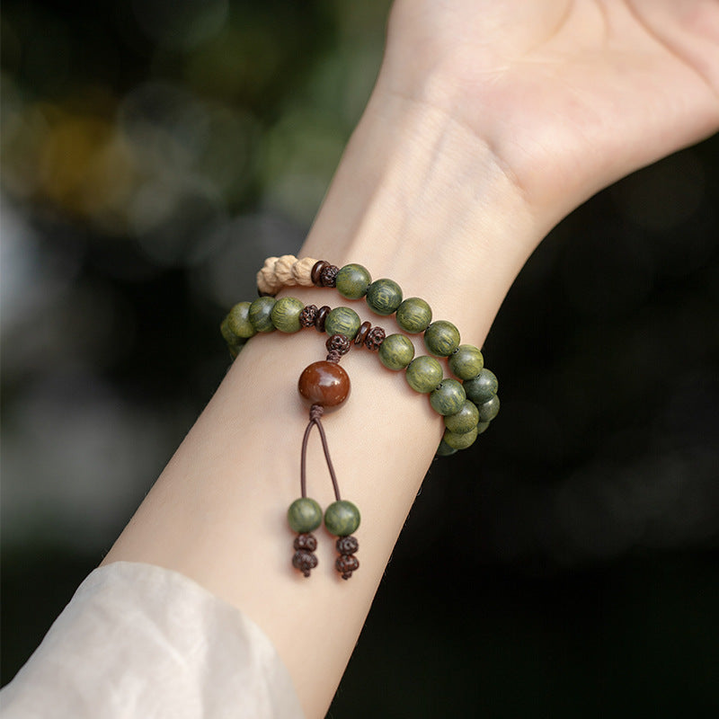 Bracelet mala Artisanal en jaspe sang de dragon