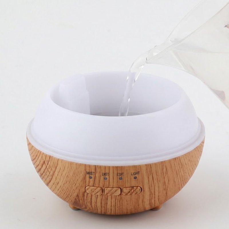 Diffuseur huiles essentielles effet bois LED – vue 6