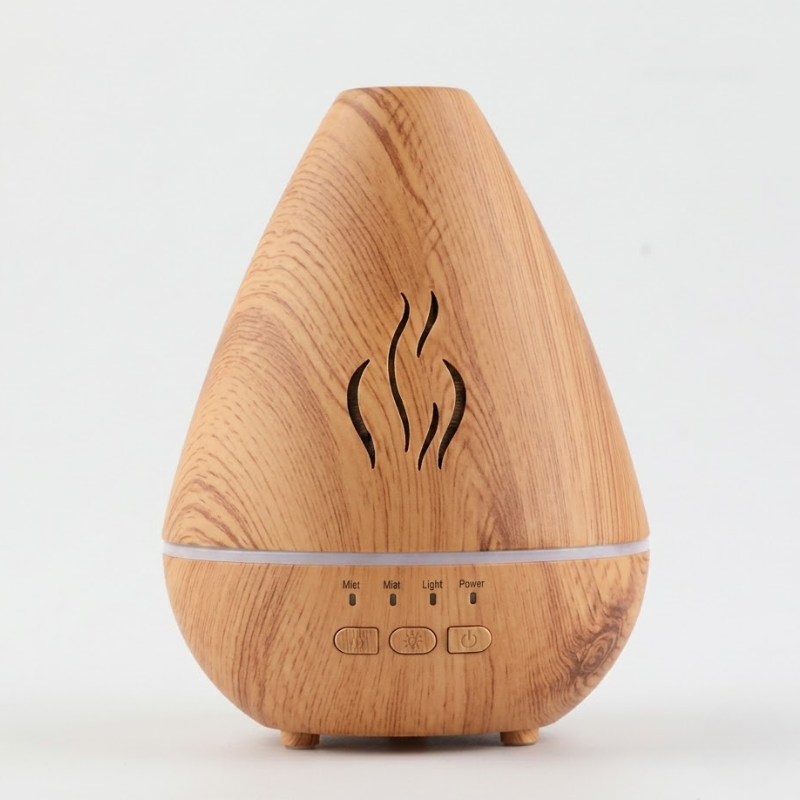 Diffuseur huiles essentielles effet bois LED – vue 7