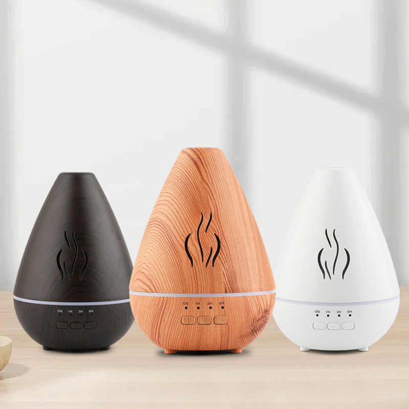 Diffuseur huiles essentielles effet bois LED – vue 20