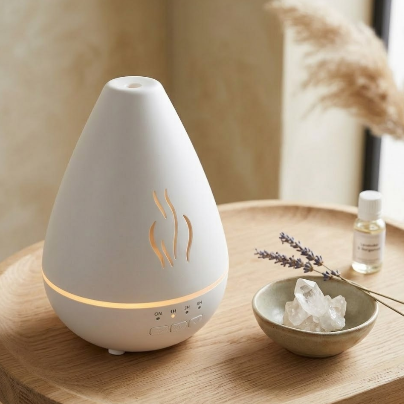 Diffuseur huiles essentielles effet bois LED – vue 17