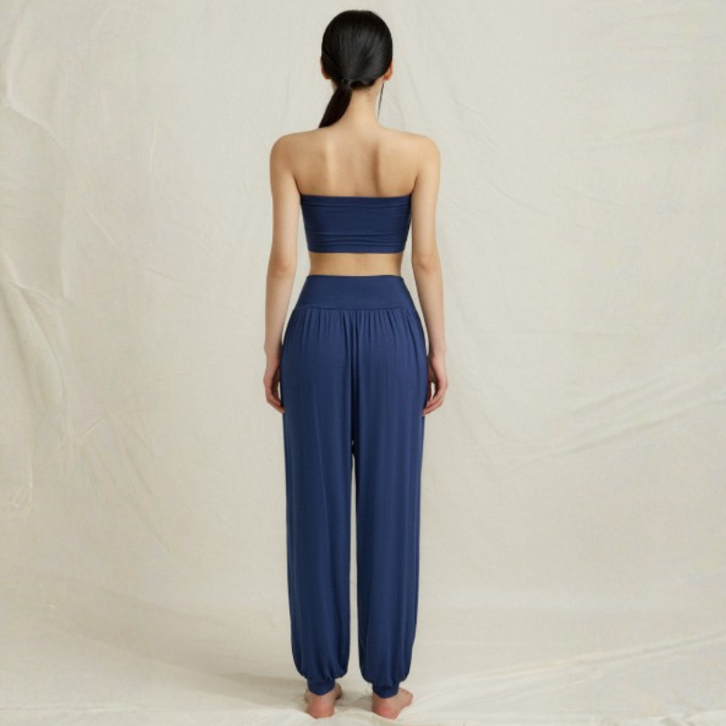 Sarouel de yoga fluide, coupe taille haute – vue 20