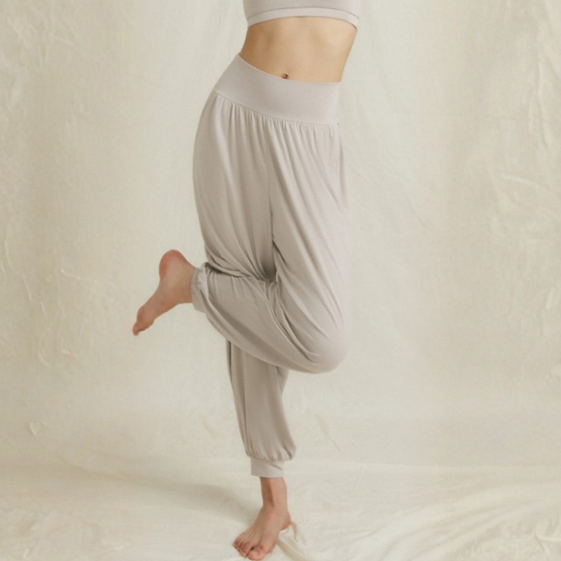 Sarouel de yoga fluide, coupe taille haute – vue 28