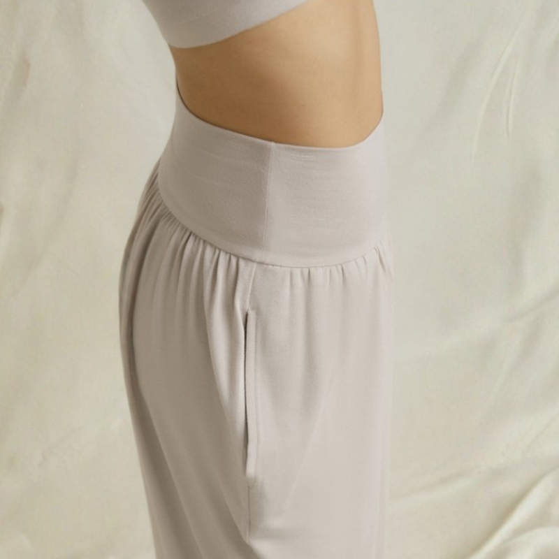 Sarouel de yoga fluide, coupe taille haute – vue 29