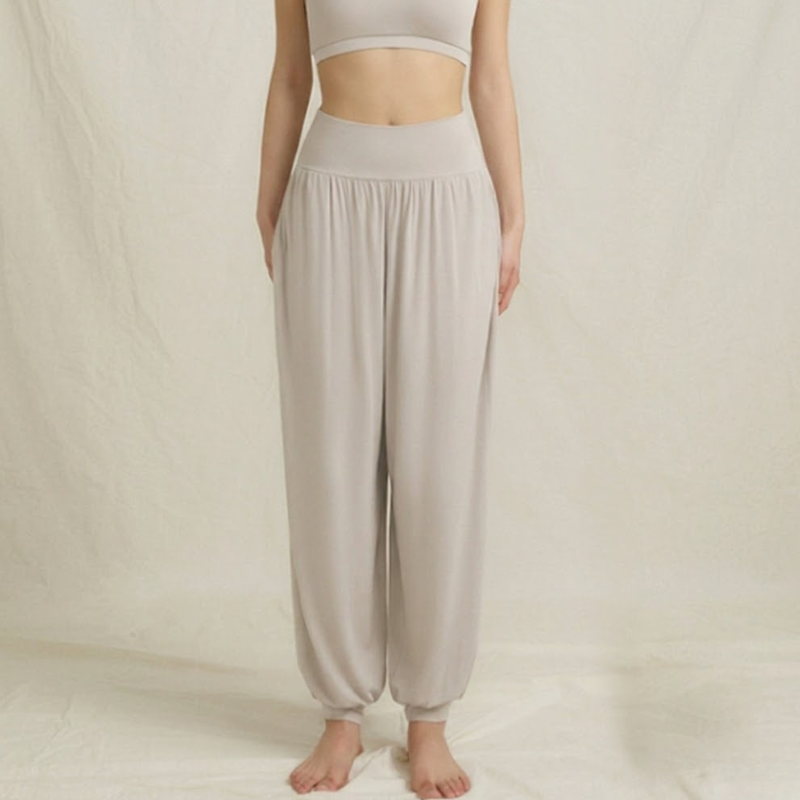 Sarouel de yoga fluide, coupe taille haute – vue 26