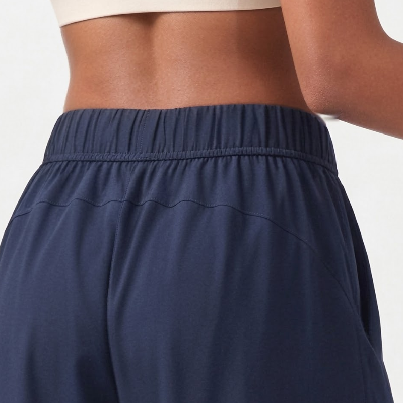 Pantalon de yoga fluide, jambe large taille haute – vue 5