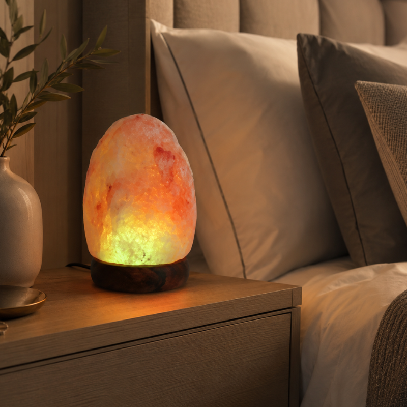 Lampe de sel de l'Himalaya, pierre brute naturelle – vue 5