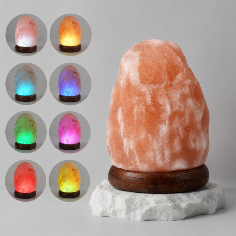 Lampe de sel de l'Himalaya, pierre brute naturelle – vue 2