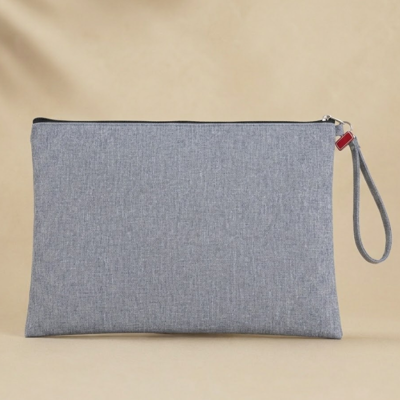Pochette à accessoires de yoga, toile grise chinée – vue 2 Image