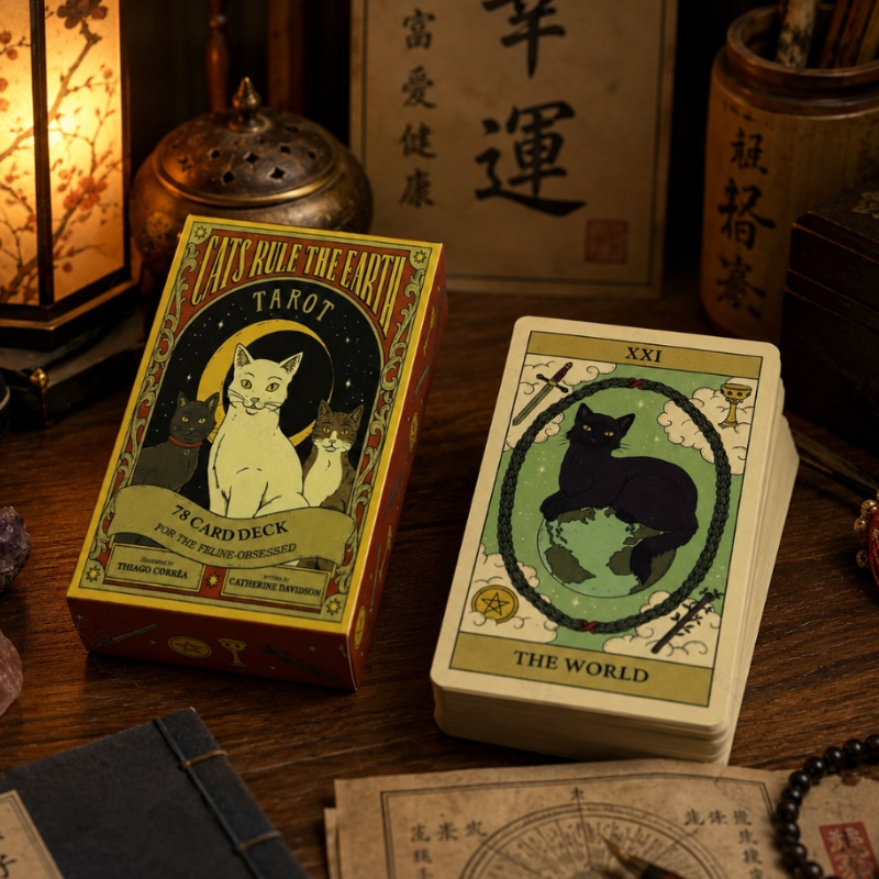 Jeu de Tarot Chats, 78 cartes illustrées – vue 5