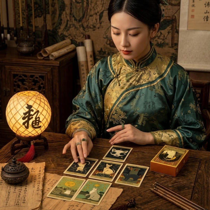 Jeu de Tarot Chats, 78 cartes illustrées – vue 13