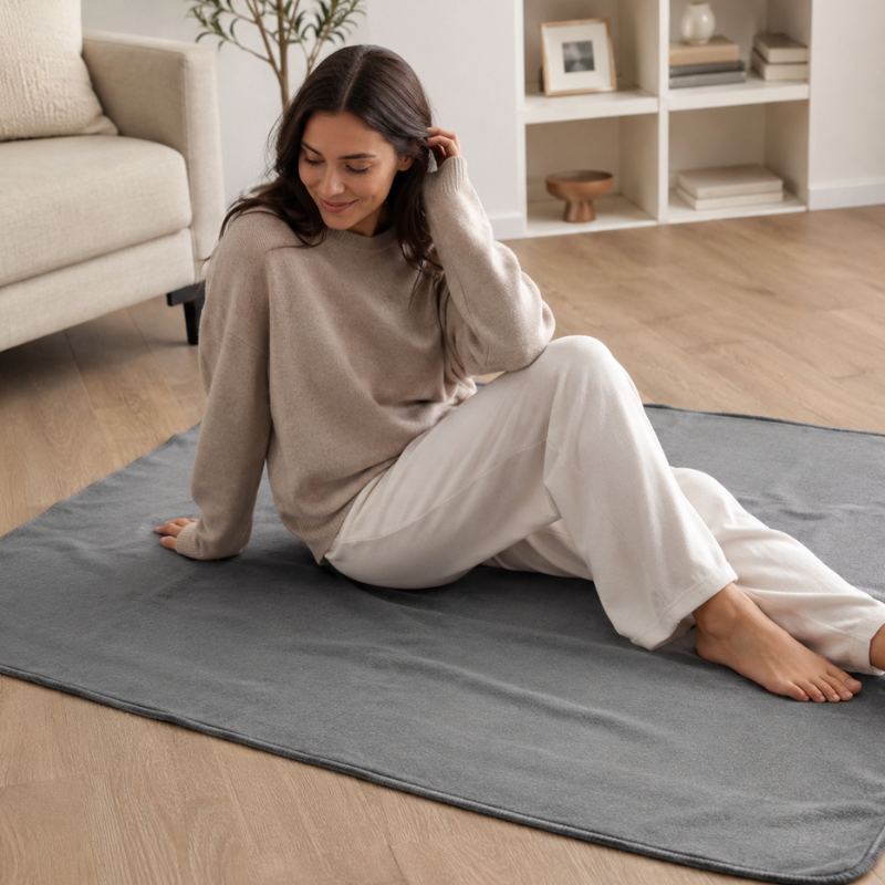 Couverture de yoga Iyengar, maille douce chaude – vue 10