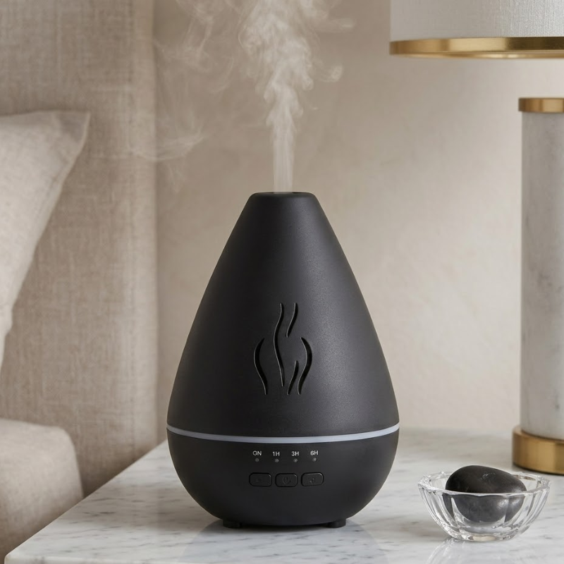 Diffuseur huiles essentielles effet bois LED – vue 14