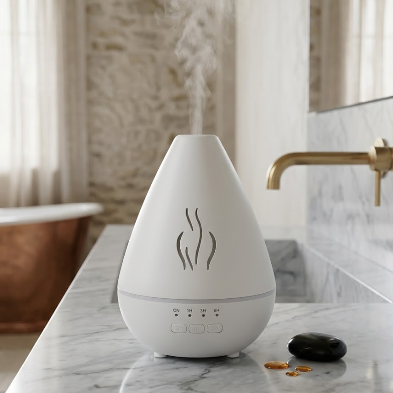 Diffuseur huiles essentielles effet bois LED – vue 19