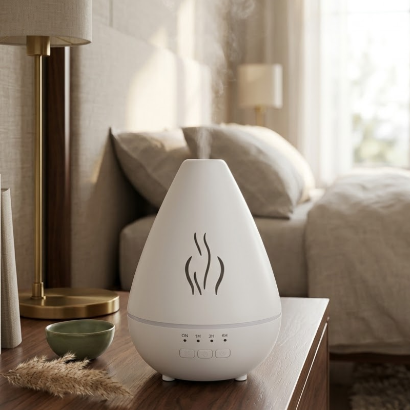 Diffuseur huiles essentielles effet bois LED – vue 18