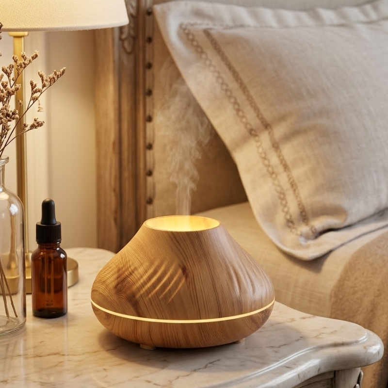 Diffuseur bois, brume hypnotique et lumière douce – vue 4