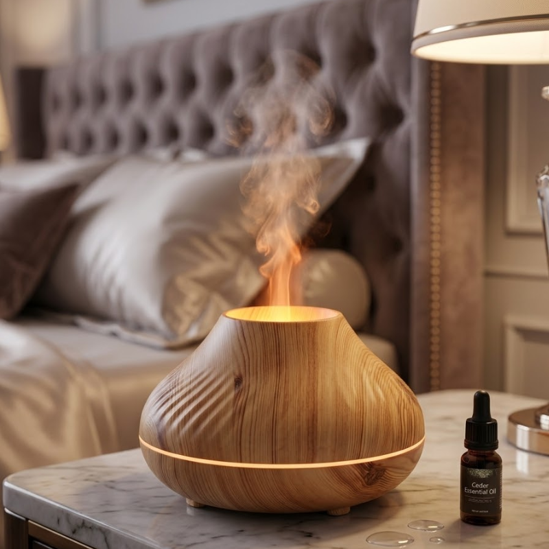 Diffuseur bois, brume hypnotique et lumière douce – vue 7