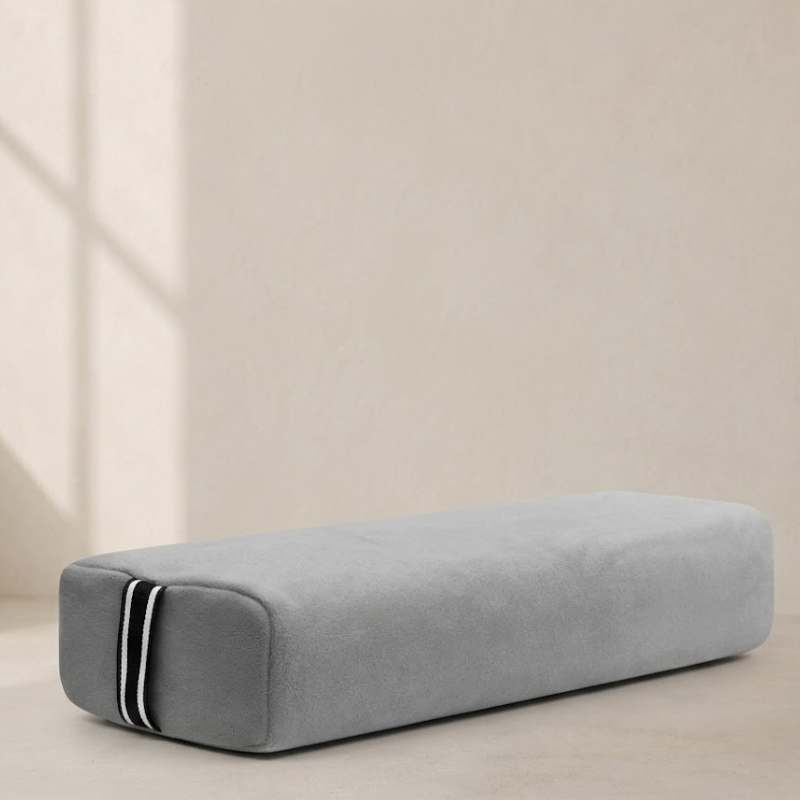 Bolster de yoga en velours, soutien doux – vue 5
