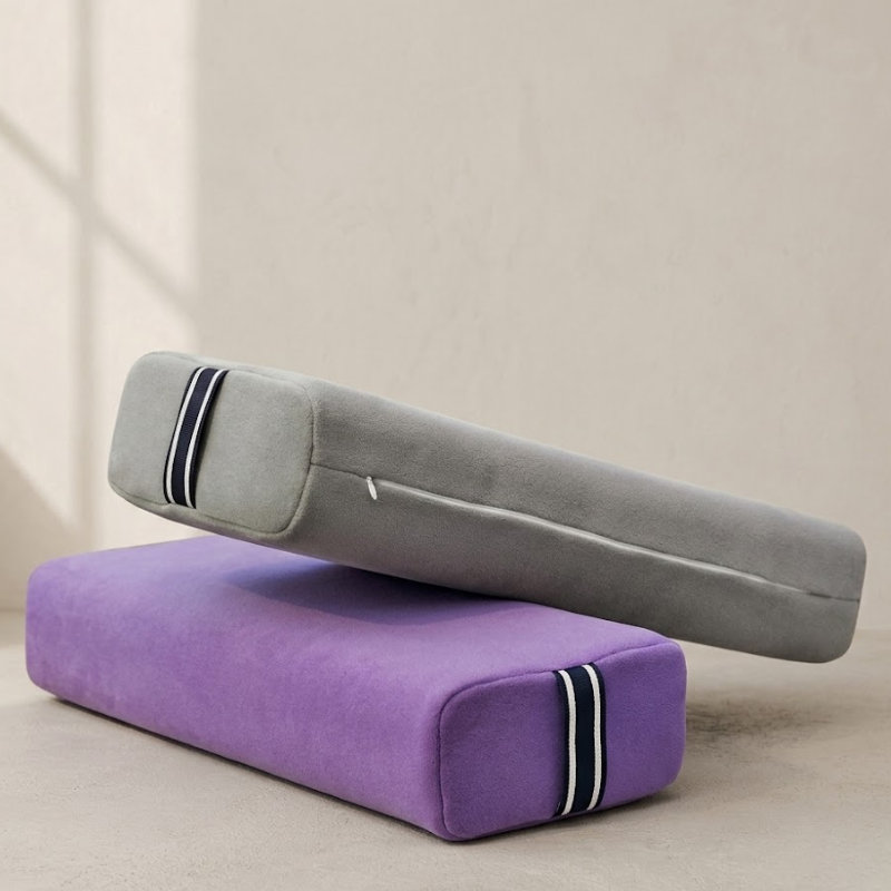 Bolster de yoga en velours, soutien doux – vue 9
