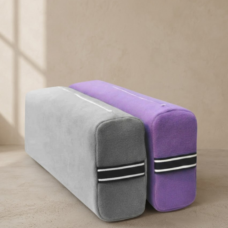 Bolster de yoga en velours, soutien doux – vue 10
