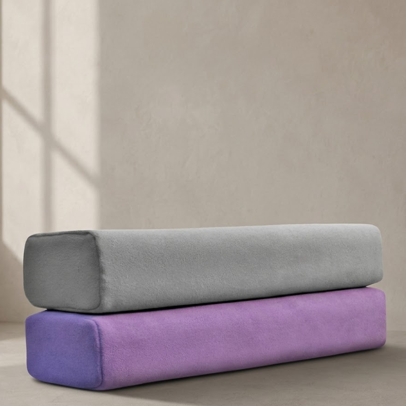 Bolster de yoga en velours, soutien doux – vue 11