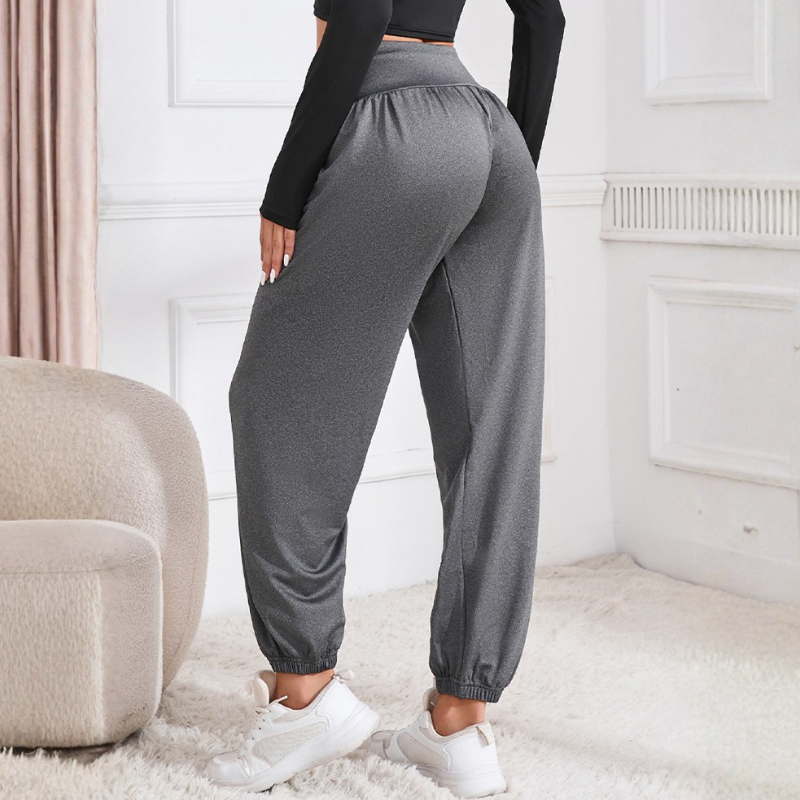 Sarouel de yoga fluide taille haute femme – vue 6