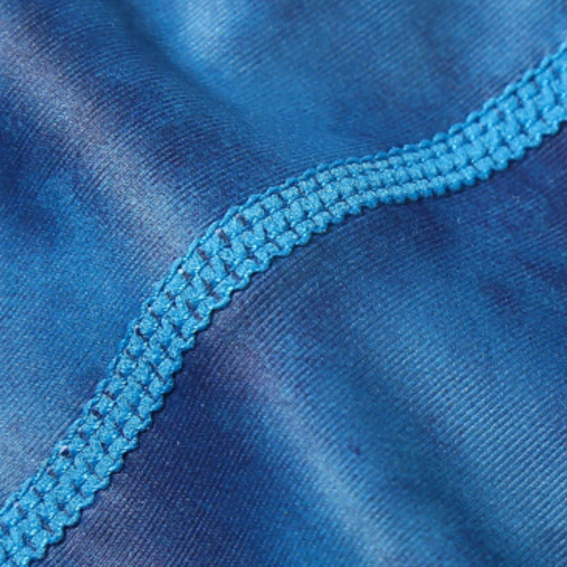 Legging yoga taille haute fleur de lotus bleu – vue 8