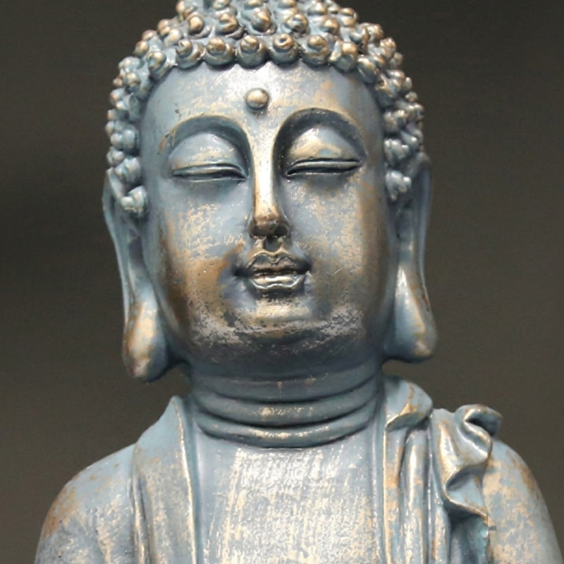 Statue Bouddha au lotus, méditation et paix – vue 6